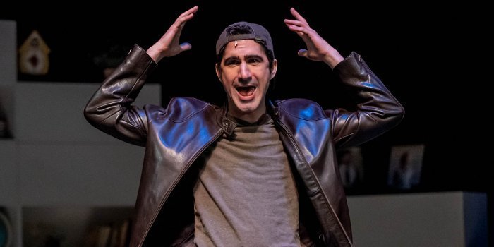 Aidan deSalaiz as Jamie in the Neptune Theatre production of The Last Five Years. Photo by Stoo Metz.